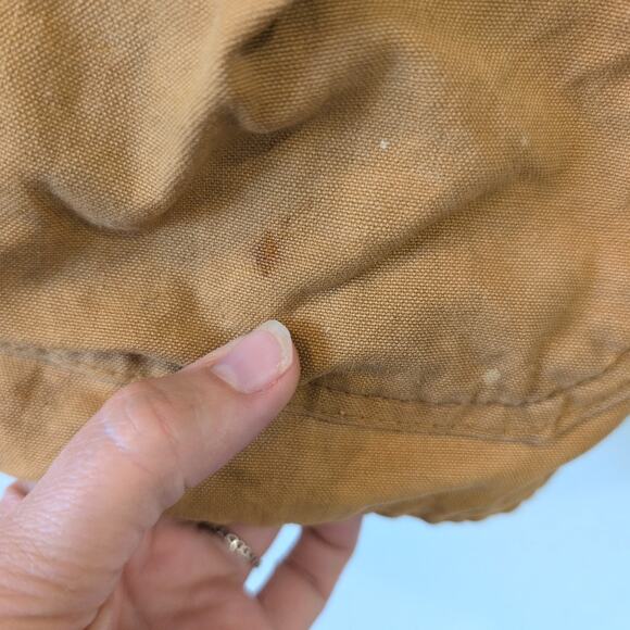 Vintage 1950s Hunting Jacket Corduroy Collar Chore Coat Field Bird Barn Canvas - Picture 8 of 12